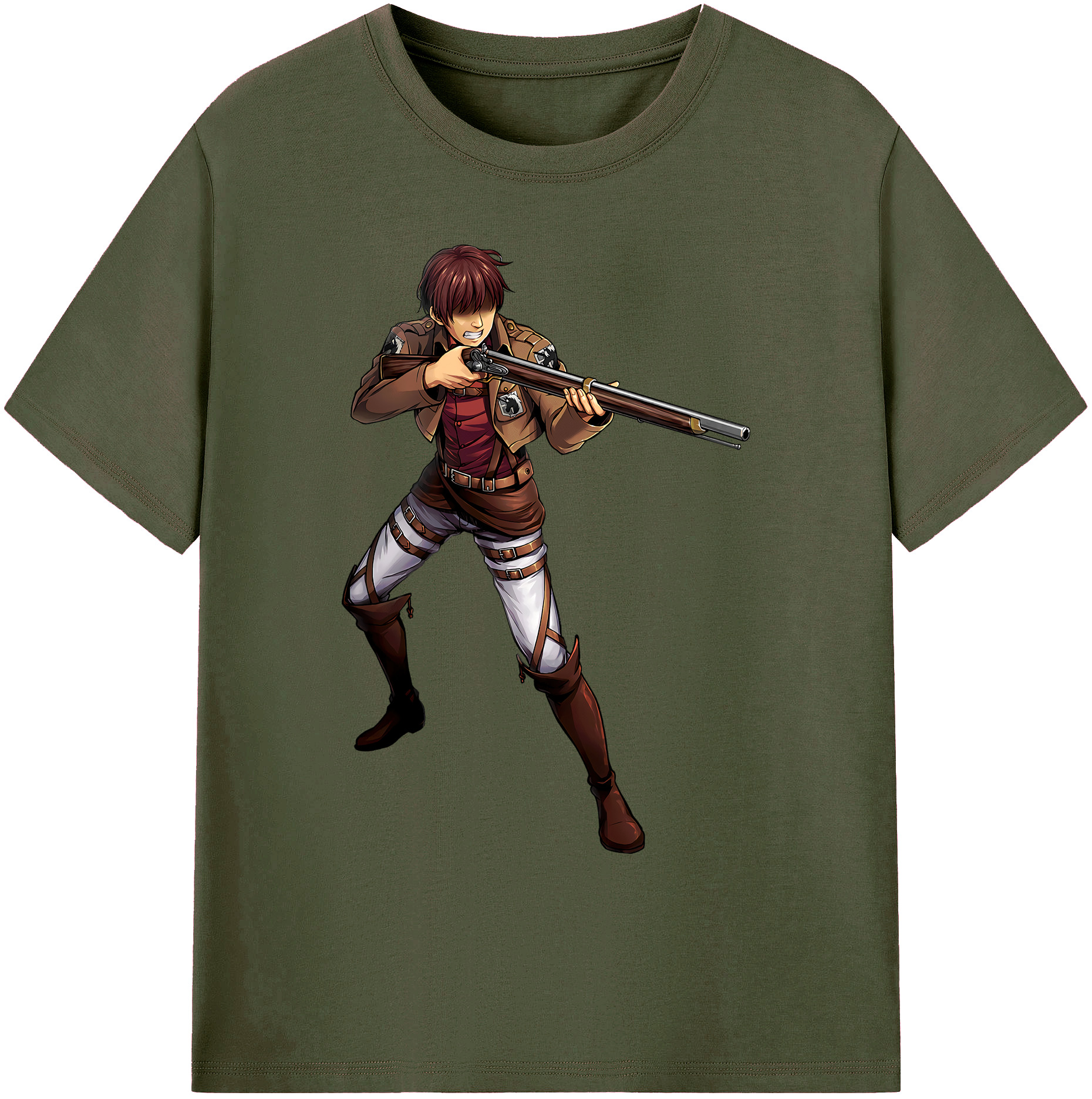 （画像用） 進撃の巨人 Attack on Titan 綿100％ メンズ半袖Tシャツ｜肌触りやわらか＆通気性